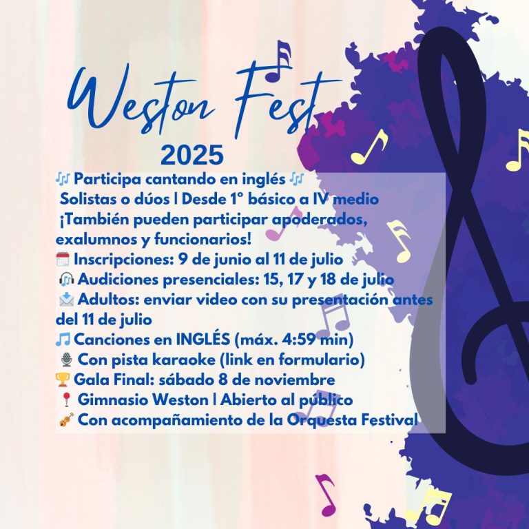 Afiche del Weston Fest 2025 en Weston Academy